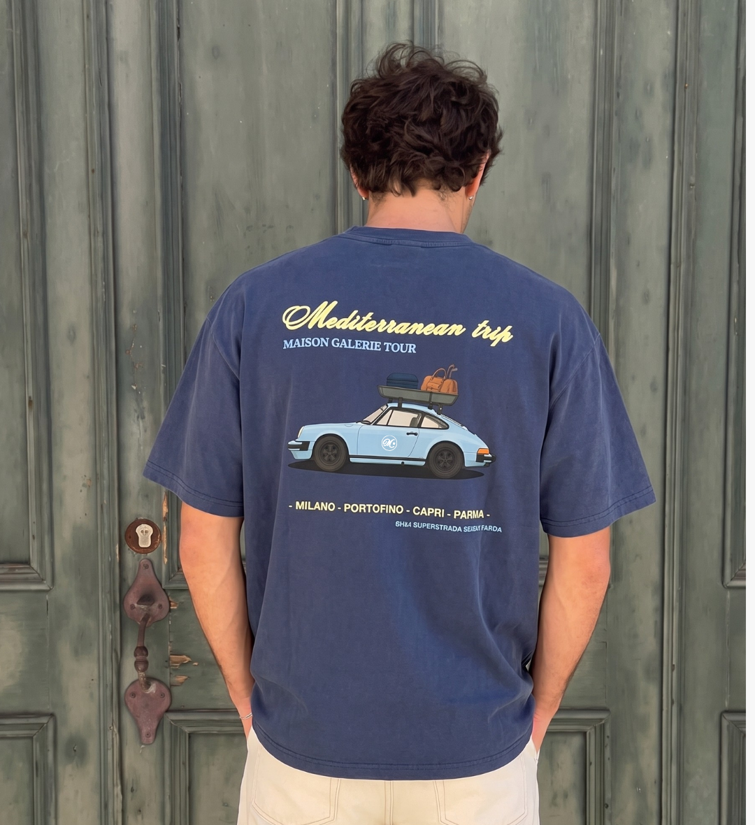Mediterranean Trip Tee Blue